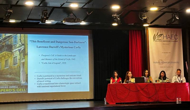 BAELL student, Faidra Georgiadou, delivering her presentation